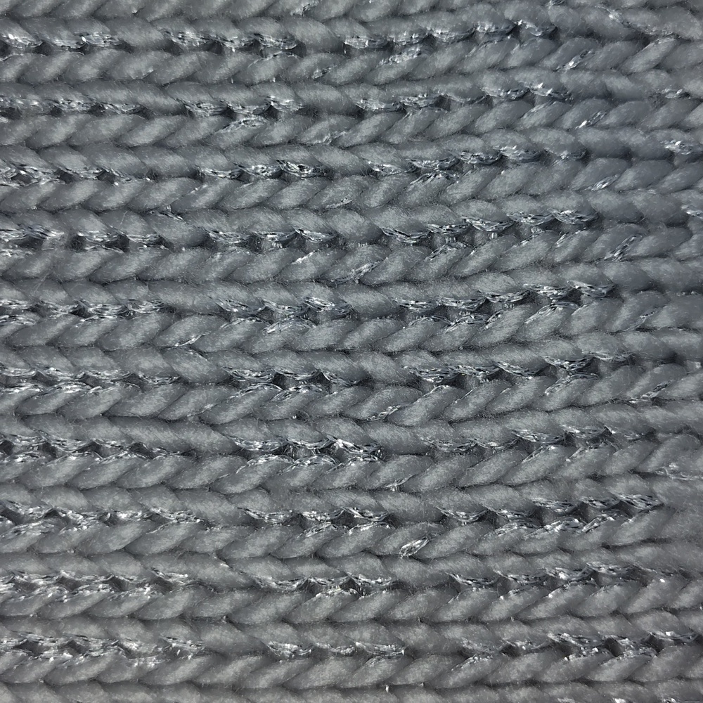 BCBGeneration Grey Mist Metallic Chunky Knit Infinity Loop Scarf - Picture 5 of 7